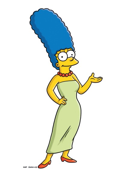 In this publicity image released by Fox, the character Marge Simpson, from the animated series, "The Simpsons," is shown. Marge Simpson will grace the cover of the November issue of Playboy, on newsstands Oct. 16, 2009. It's a first for the magazine, which has had everyone from Marilyn Monroe to Cindy Crawford to the Girls of Hooters and even the likes of Jerry Seinfeld on the cover. But it's never had a cartoon character before. CEO Scott Flanders says the idea is to attract readers in their 20s to a magazine where the average reader's age is 35. (AP Photo/Fox)